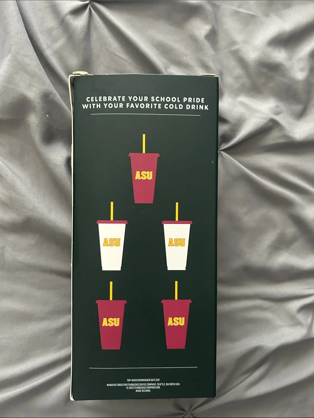 Starbucks ‘ASU’ University Cold Cups w/Straws